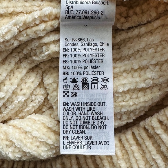 Roxy Sweater Women's Small Beige Cream Velvet Morning Turtle Neck Knit Pullover - Picture 5 of 15